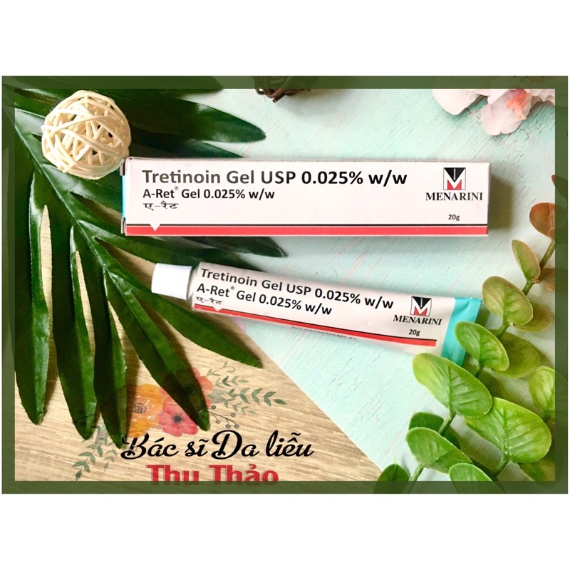 [20g] TRETINOIN GEL USP DƯỠNG GIẢM MỤN TRẺ HOÁ DA 0,025% A RET