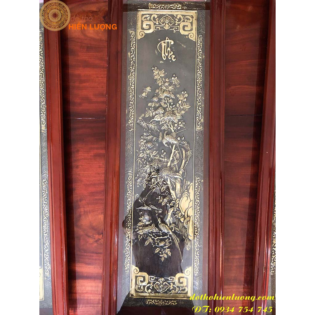Tranh Tứ Quý Xuân-Hạ-Thu-Đông -  Tranh Đồng Phong Thủy - Đồ Phong Thủy