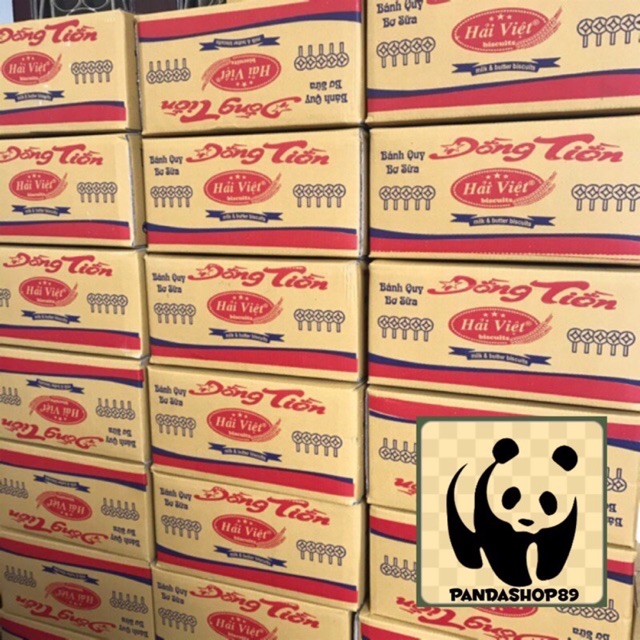 Thùng bánh đồng tiền Hải Việt loại ngon (120 gói)