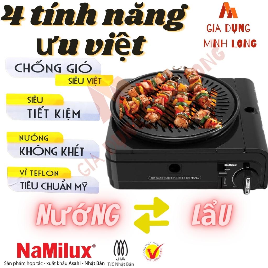 Bếp nướng BBQ, nấu lẩu không khói đa năng chính hãng NaMilux thương hiệu liên doanh