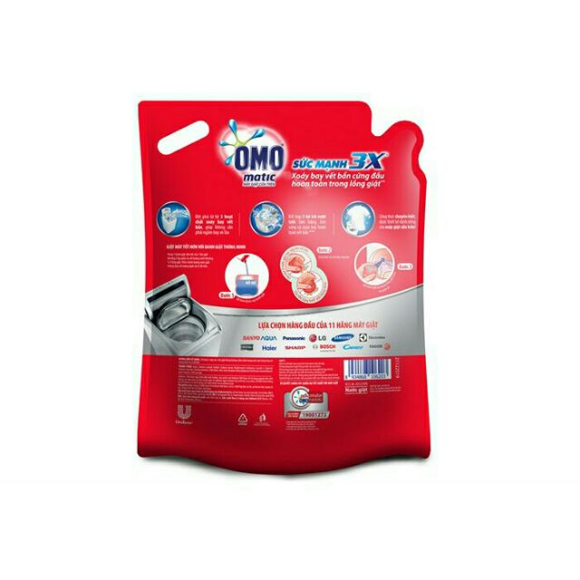 Nước giặt OMO máy cửa trên 2,7kg