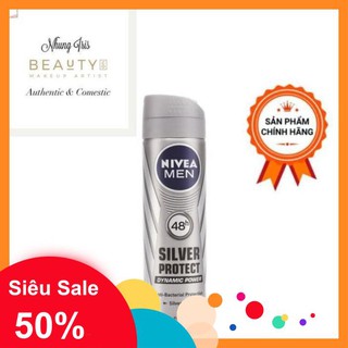 Xịt Khử Mùi Nivea Men Silver Protect 48h Cho Nam.