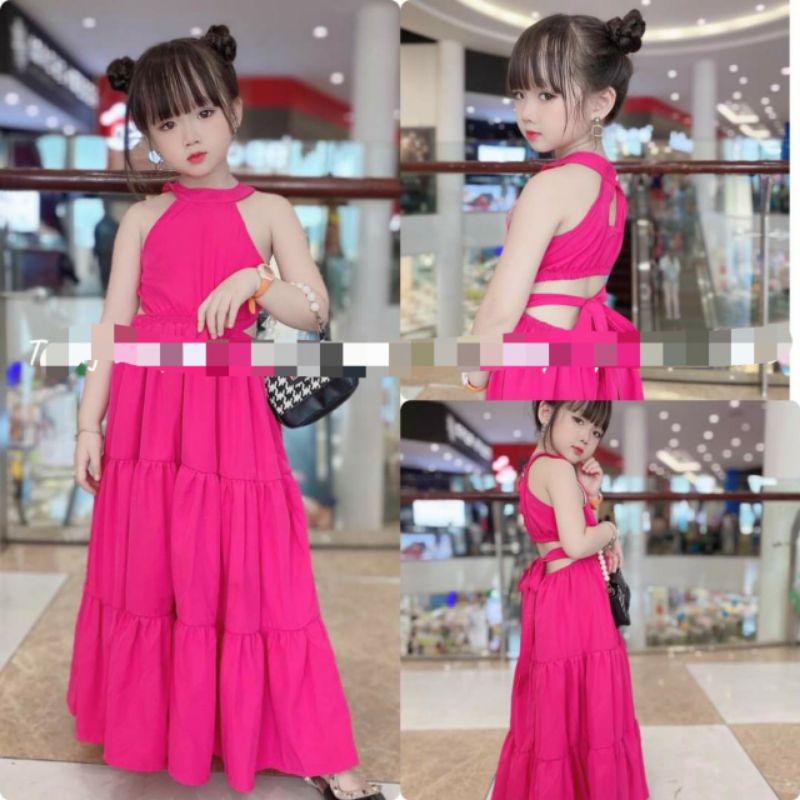 Đầm maxi bé gái
