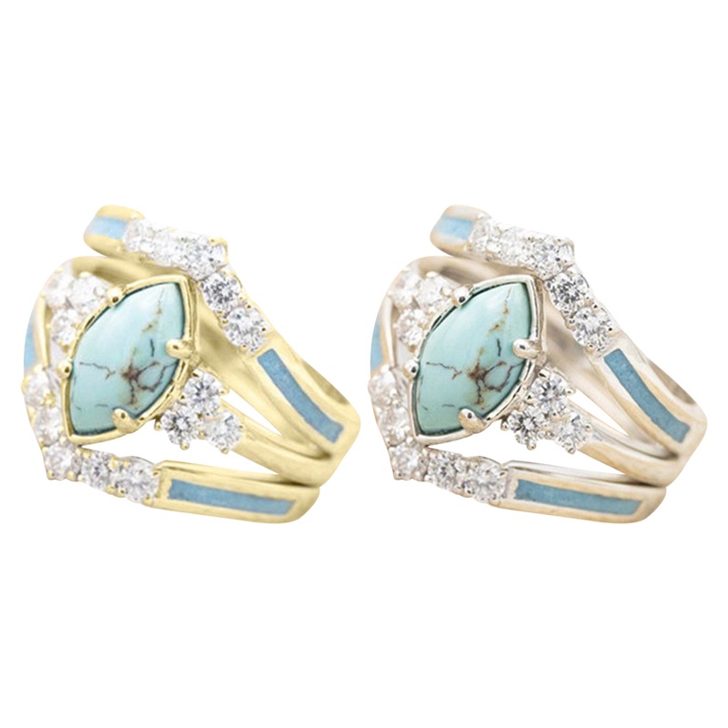 Set Nhẫn Đính Đá Sang Trọng Cho Nữ