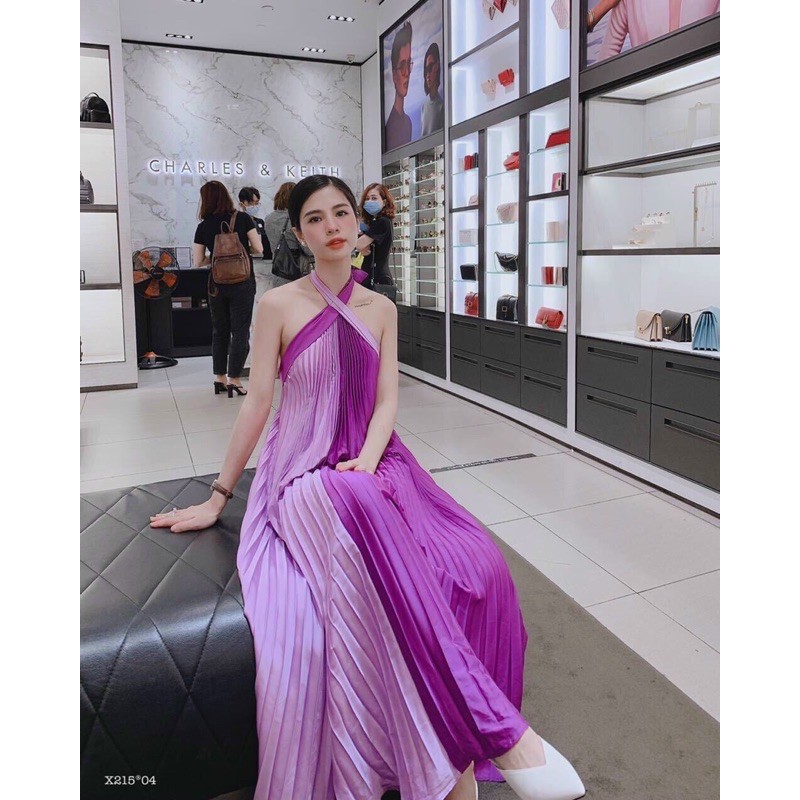 ĐẦM MAXI DẬP LI CỔ YẾM BIG SIZE