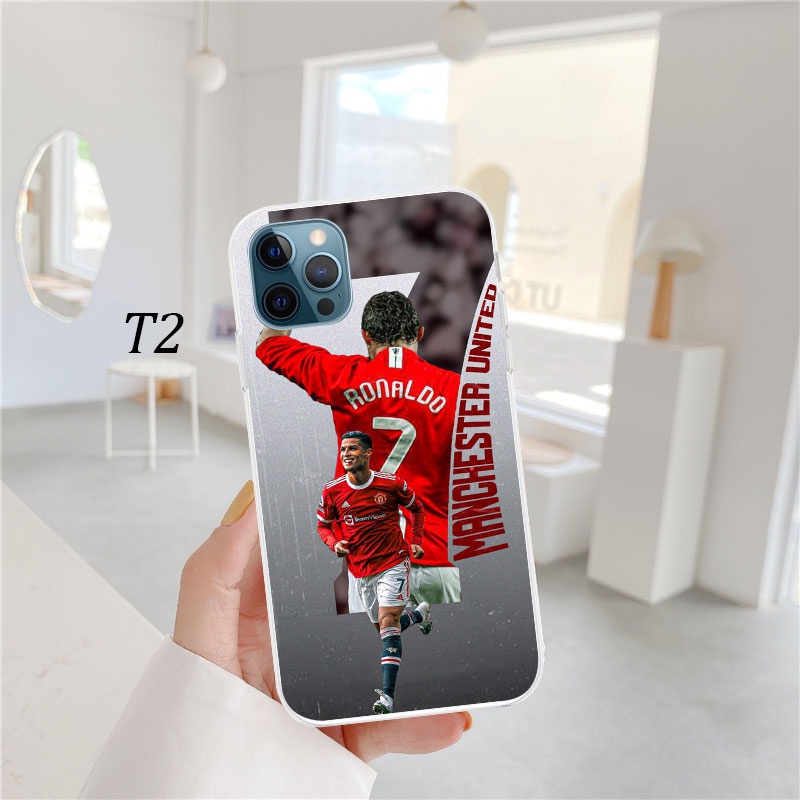Ốp Điện Thoại Trong Suốt Hình cr7 cristiano ronaldo Cho iphone se xr 5 5s 6 6s 7 8 plus 11 pro max ln21