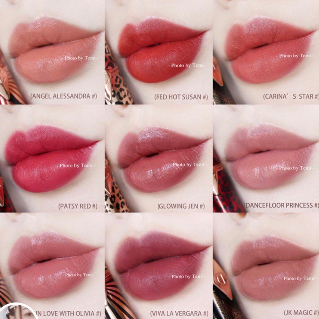 Charlotte Tilbury - Son Charlotte Tilbury Matte Kissing + Kissing + Hot Lips 1 + Hot Lips 2 Lipstick 3,5g