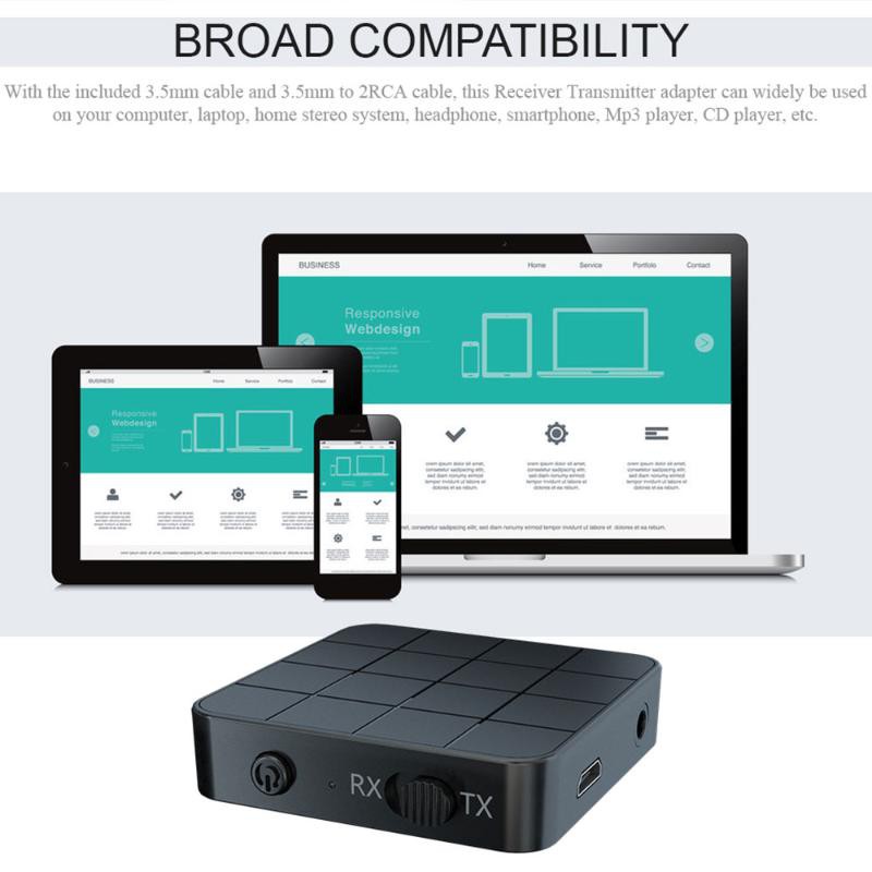 Bluetooth 5.0 Audio Receiver Transmitter AUX RCA 3.5MM 3.5 Jack USB Music Stereo Wireless Adapters Dongle  For Car T V PC Speaker [COD]FC | BigBuy360 - bigbuy360.vn