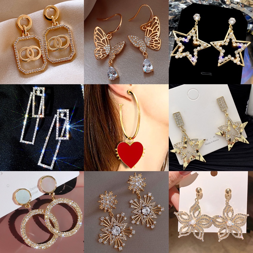 Bông Tai Thời Trang Kiểu Vòng Phối Ngọc Trai Bằng Kim Loại Mạ Vàng 2022 Cho Nữ