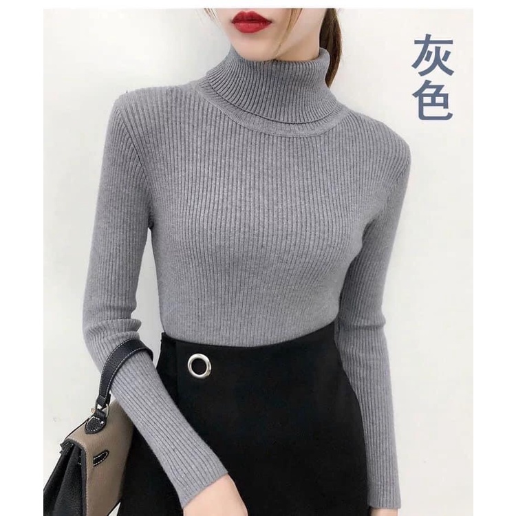 Áo len nữ cổ lọ quảng châu cao cấp của Hottgirl Secret,chất len dầy dặn,mệm mịn sờ sướng tay dã man chị em ạ | BigBuy360 - bigbuy360.vn