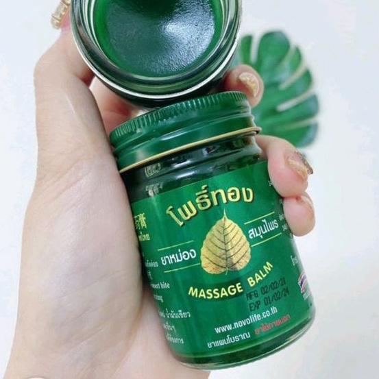 Dầu Cù Là Xoa Bóp Lá Bồ Đề Nhập Khẩu Thái Lan 50gr
