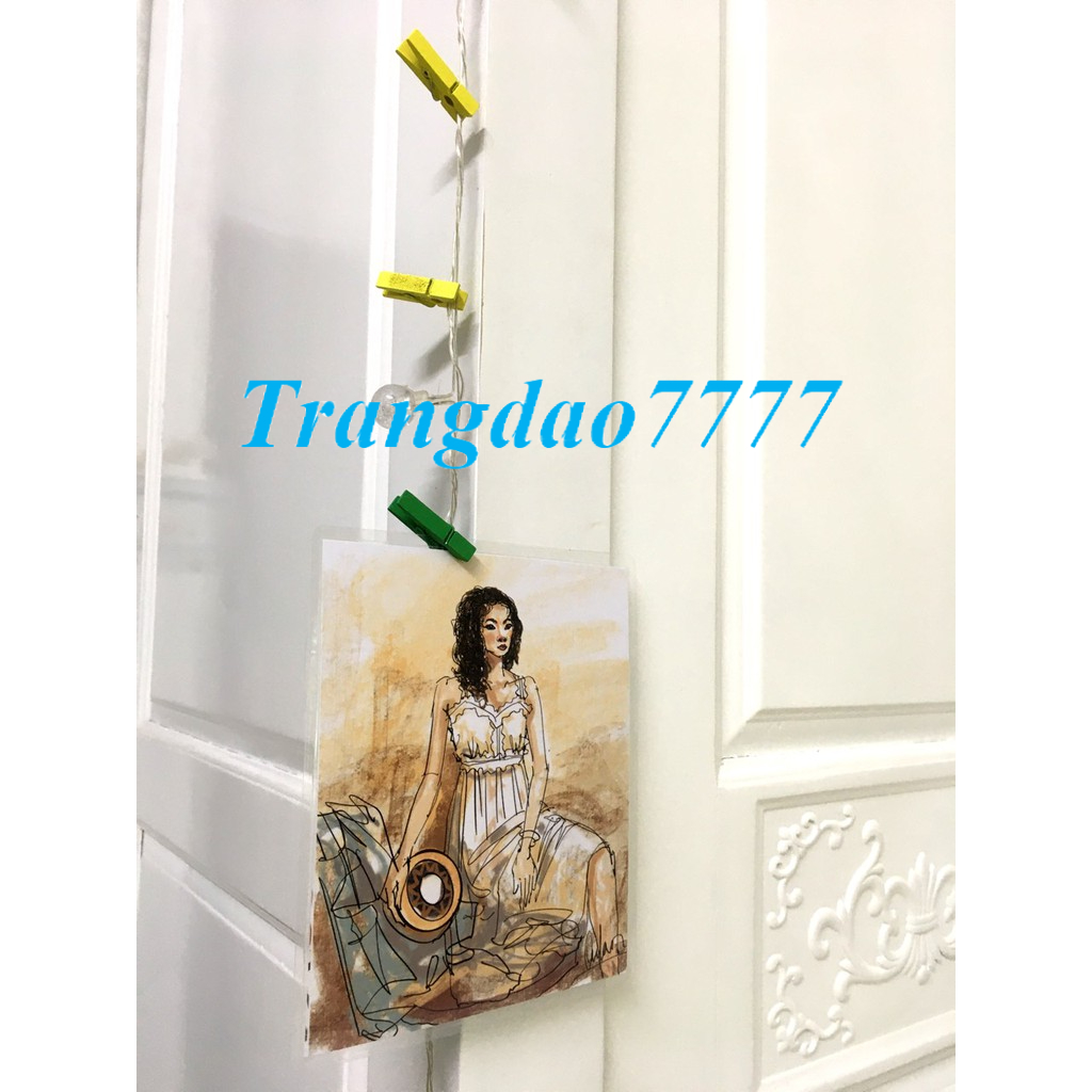Set 10-50 Kẹp Ảnh Gỗ Thông Size 3.5*0.7 Cm Kẹp Ảnh Kẹp Giấy Decor Trang Trí Giá Rẻ Picture Paper Clips