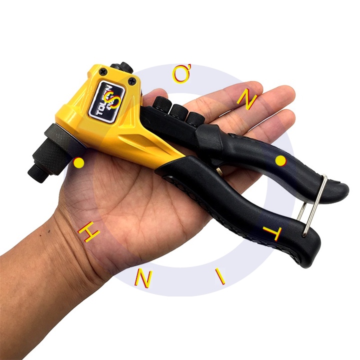 Kềm Bấm Rive 190MM TOLSEN 43099 Tán, rút đinh Rive bằng nhôm, inox