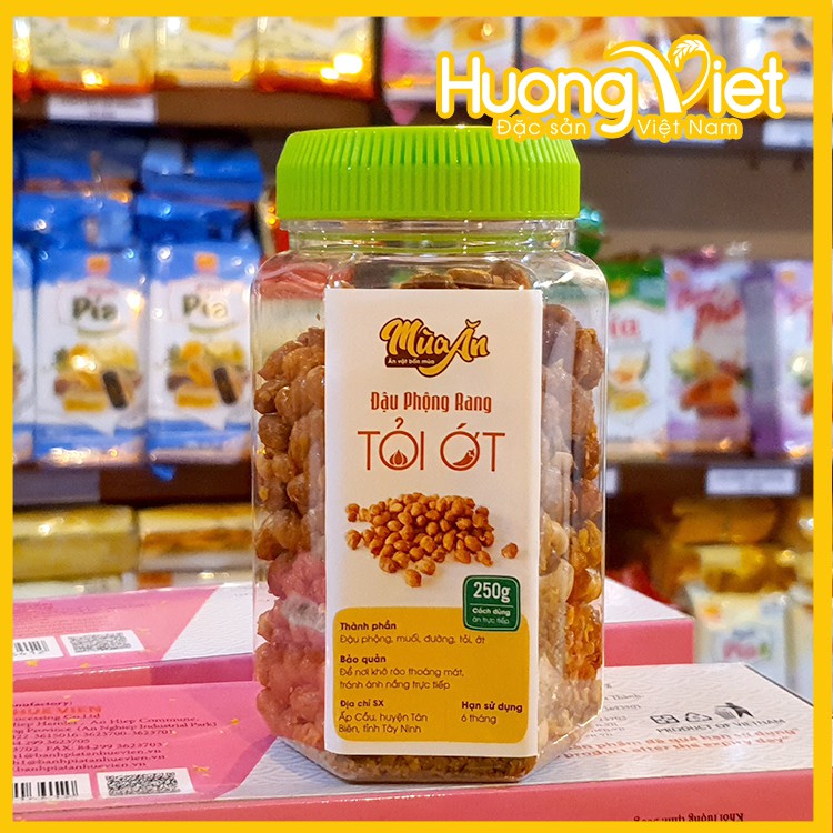 Đậu phộng rang tỏi ớt loại ngon 250g, đậu phộng cháy tỏi ớt, đồ ăn vặt Sài Gòn