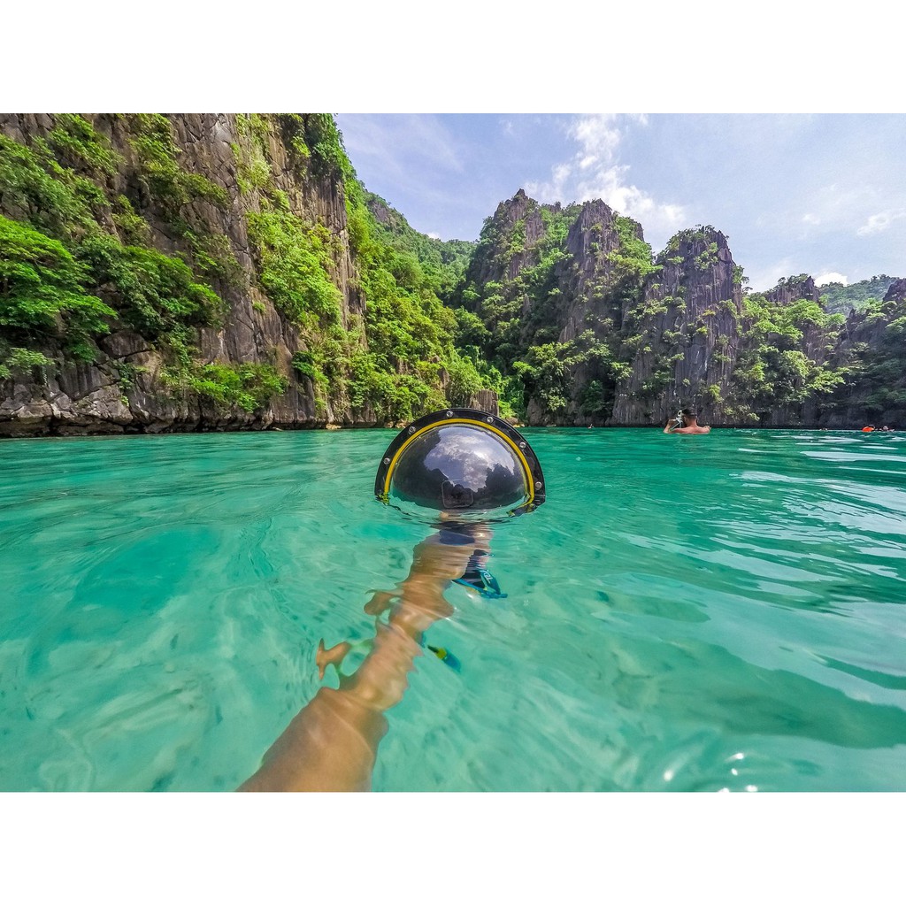 Dome port chính hãng Telesin dùng cho máy quay hành động GoPro Hero 7/6/5