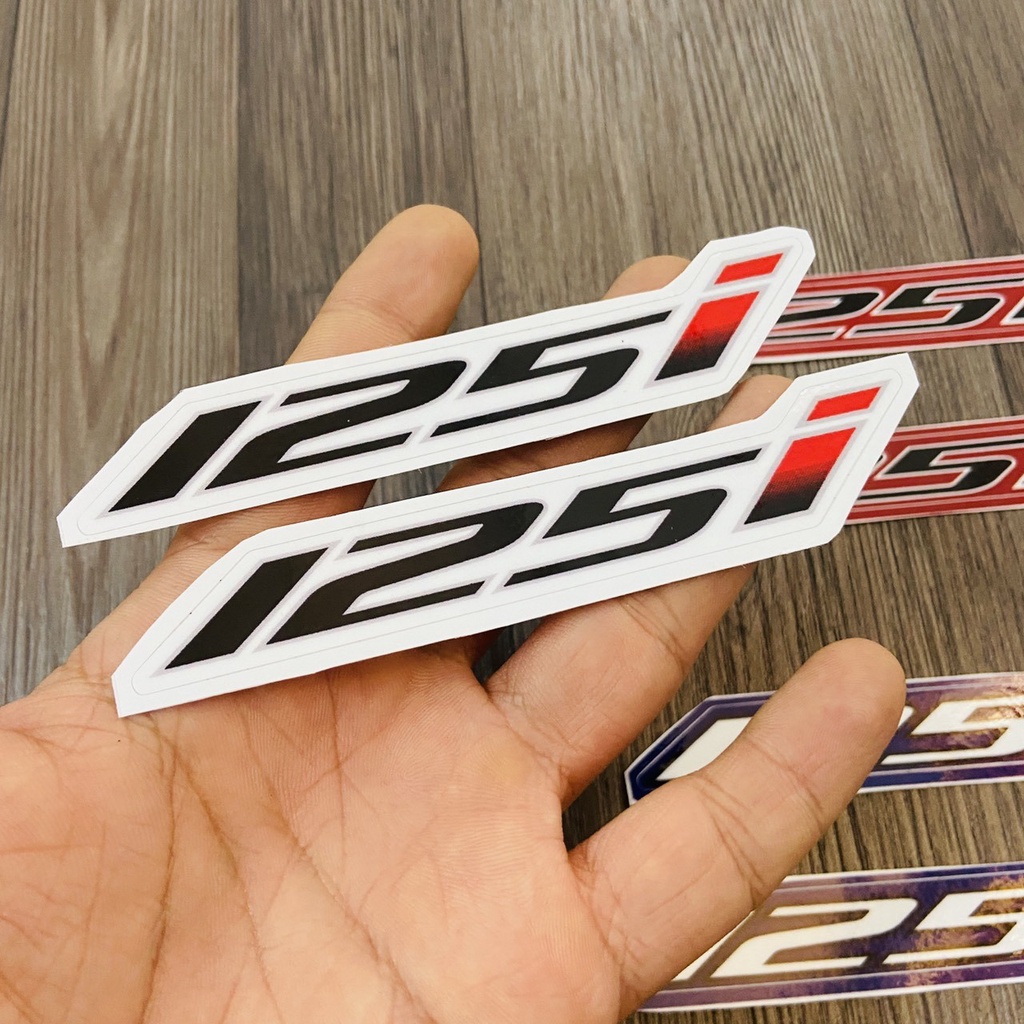 SỐ 125i IN LỤA SẮC NÉT TRANG TRÍ XE