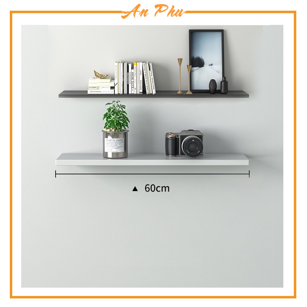 Kệ treo tường 2 thanh dài 60*15cm ( chọn màu )