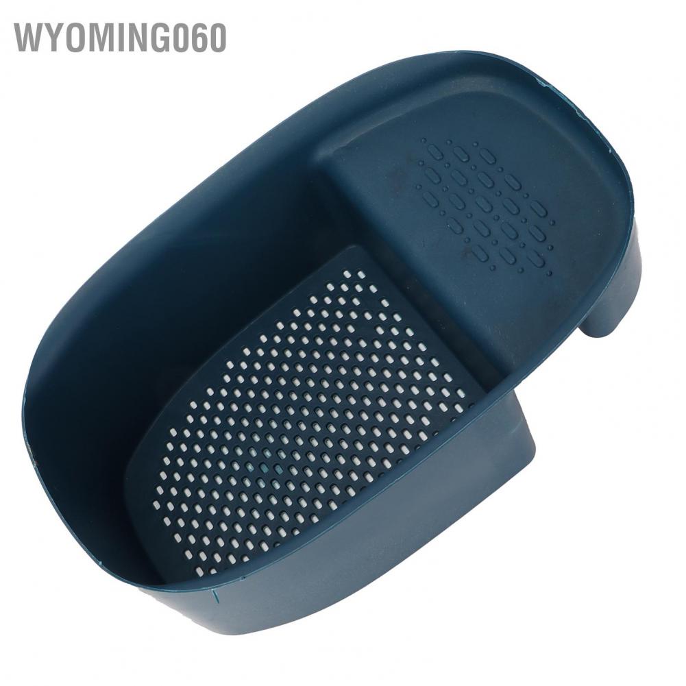 Wyoming060 Multifunctional Sink Drain Shelf Leftovers Filter Storage Holder for Kitchen Use