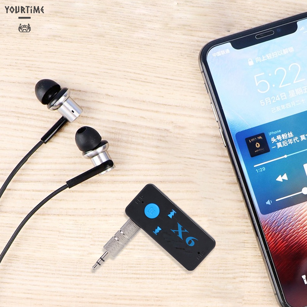 Thiết bị nhận tín hiệu âm thanh Bluetooth 4.2 không dây X6 jack cắm 3.5mm
