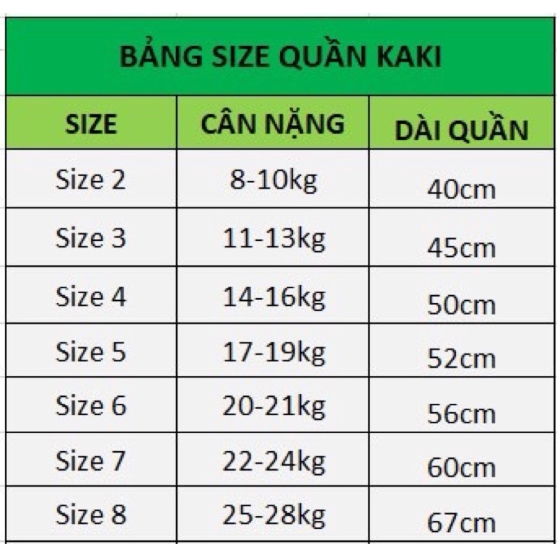 Quần KAKI Dài bé trai xuất khẩu sành điệu kiểu dáng hàn quốc 10-25kg KK04