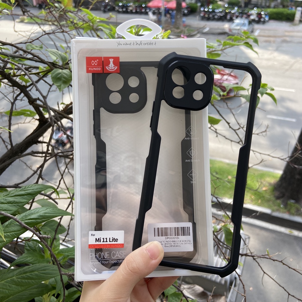 [Hỏa Tốc HCM] Ốp lưng XUNDD Xiaomi Mi 11 Lite ( 4G / 5G ) / Mi 11 Lite 5G NE - Mặt lưng trong, Viền TPU, Chống sốc