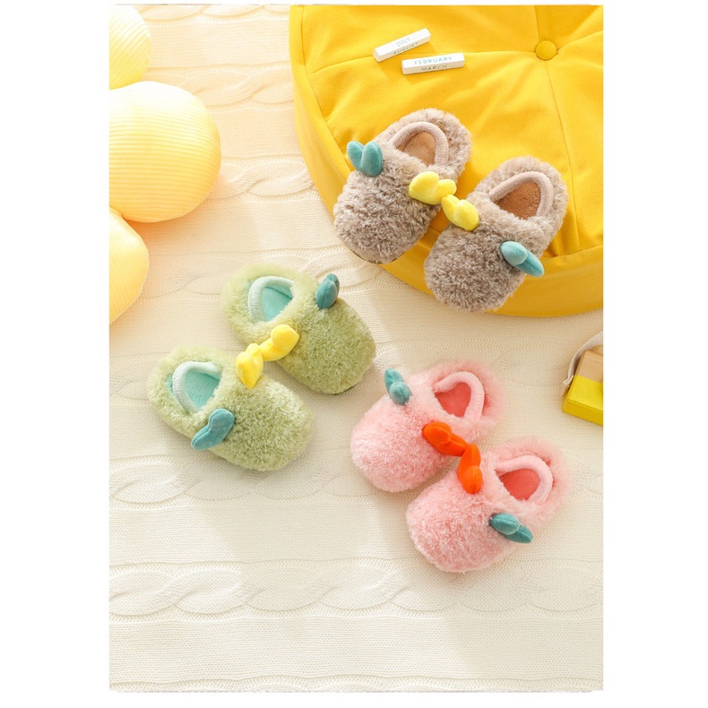 Dép bông đi trong nhà chống trượt dễ thương cho bé 1-3 tuổi