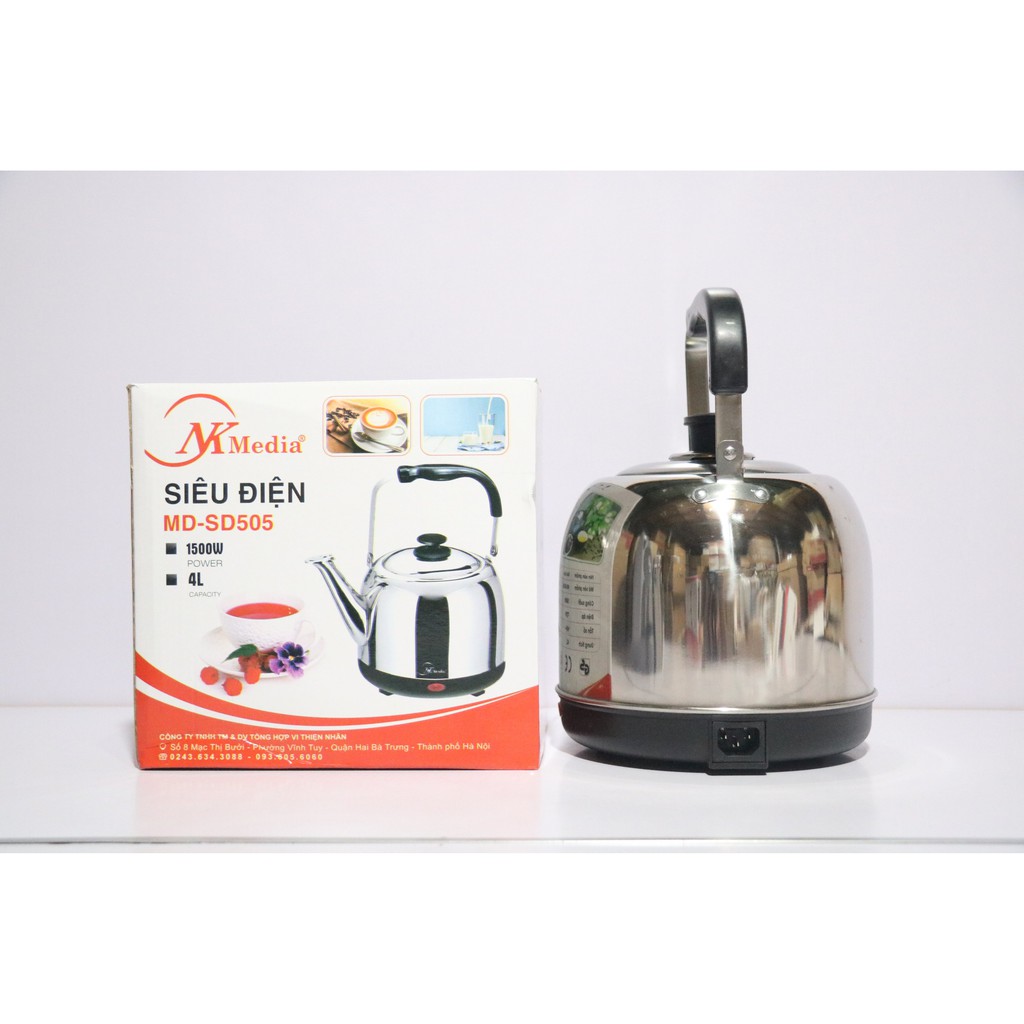 ẤM SIÊU TỐC 5L MEDIA, ẤM ĐIỆN ĐUN NƯỚC DUNG TÍCH 5 LÍT