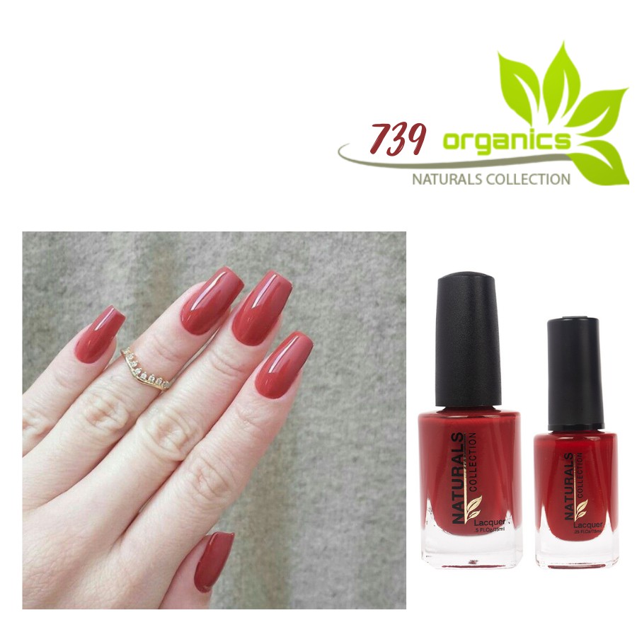 [Chính Hãng] Sơn móng tay Organic màu màu đỏ ruby 739