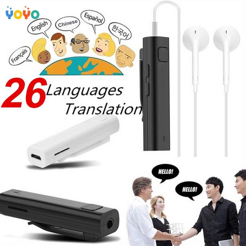 Thiết bị âm thanh chuyển đổi 26 ngôn ngữ công nghệ Bluetooth 4.2+EDR THÍCH HỢP ĐI DU LỊCH