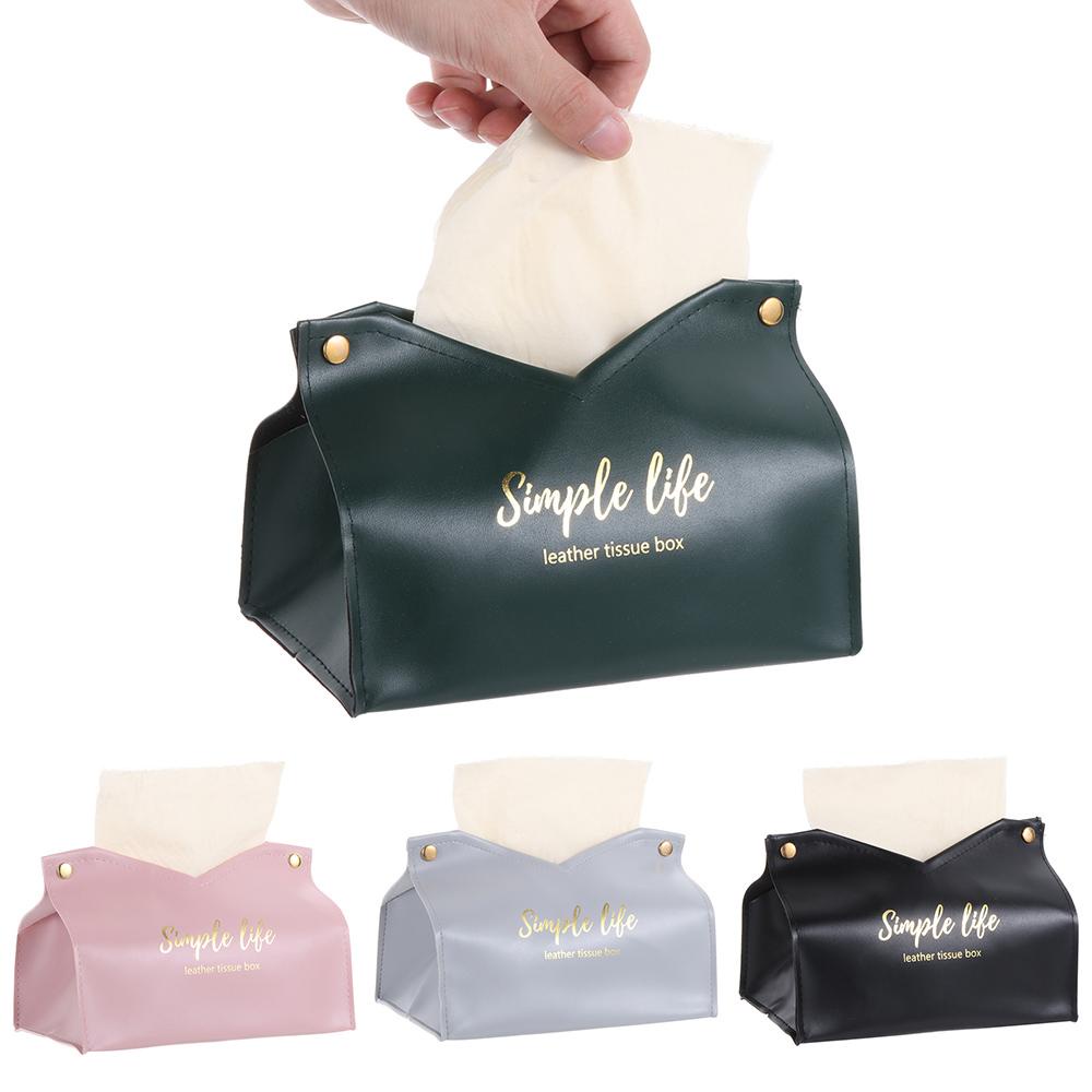 Hộp Da Đựng Khăn Giấy Rút Ốp