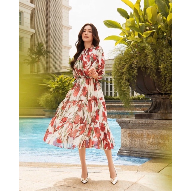 Vải tơ hoa dây 2 màu