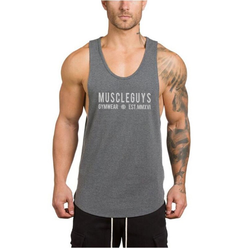 Áo thun lưới không tay thời trang cho nam tập thể hình/gym khoe cơ bắp