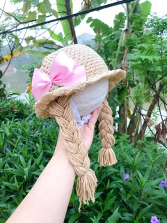 Mũ sợi móc cho bé