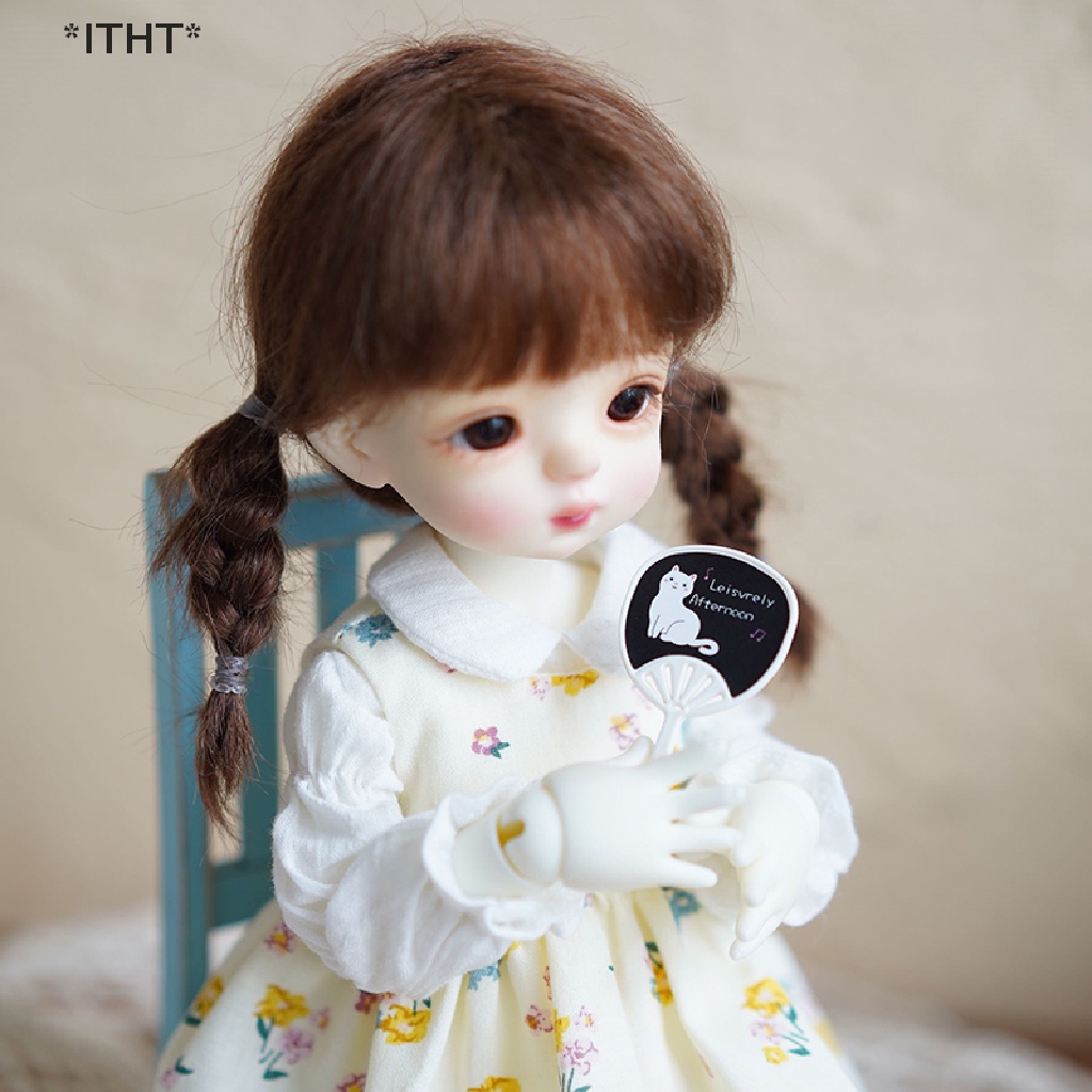 Mô hình quạt cầm tay mii tỉ lệ :1:12 trang trí nhà búp bê