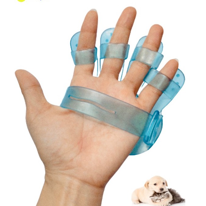 Găng tay tắm cho chó mèo (bằng silicon)