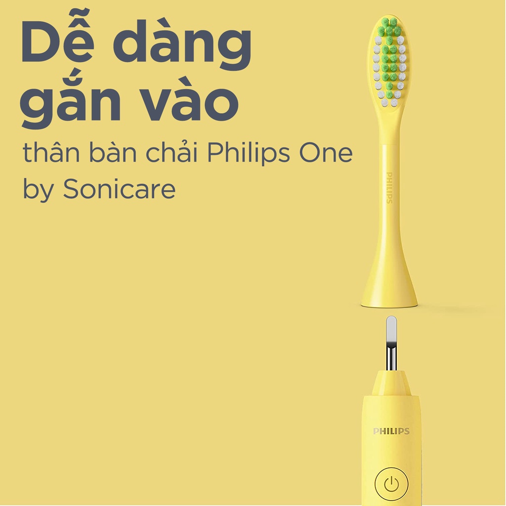 Đầu bàn chải điện Philips One (set 2 chiếc)