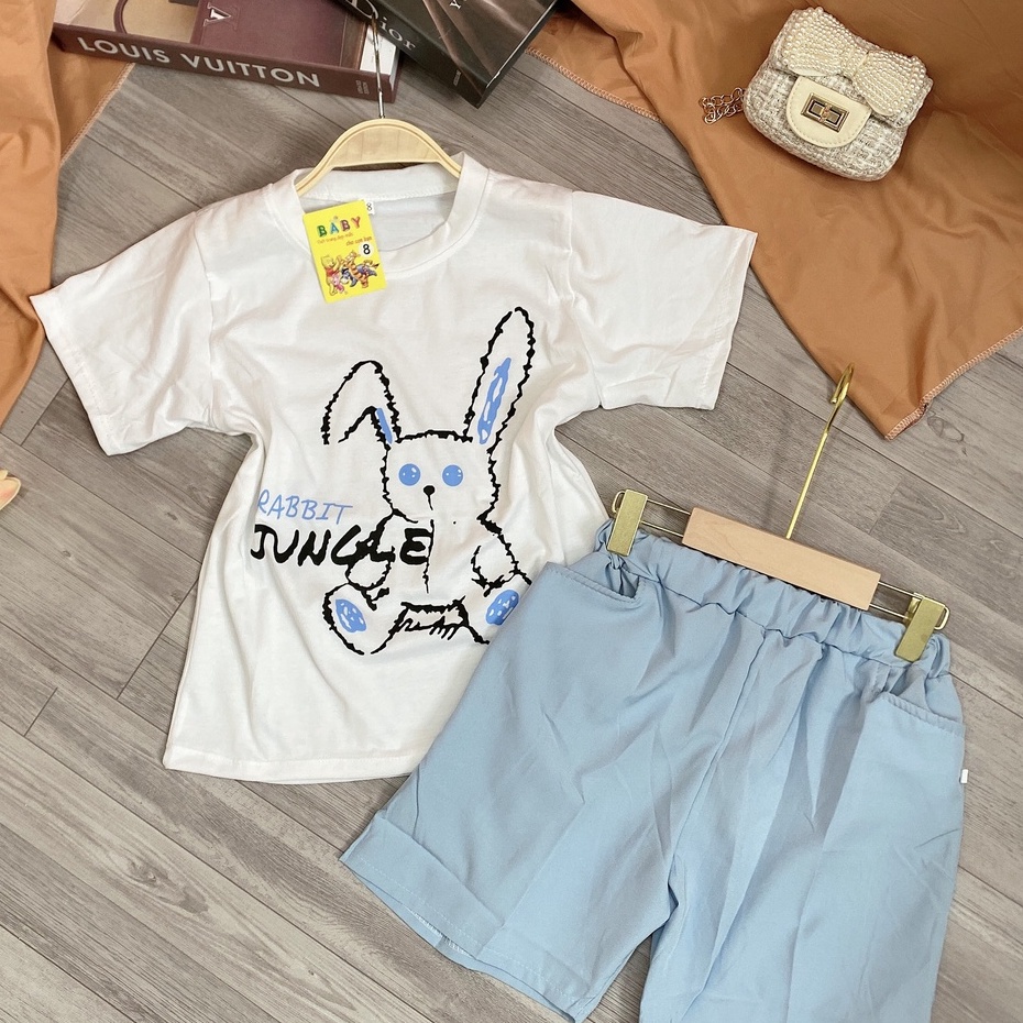 Bộ quần áo hè cho bé gái 16-45kg RABIT, đồ bộ bé gái 5-15 tuổi ,xinh xắn, đáng yêu, co giãn, thoáng mát.