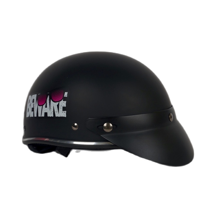 Mũ Bảo Hiểm 1/2 Đầu CHITA HELMETS CT6B1 Tem Hổ BeWare Độc Lạ