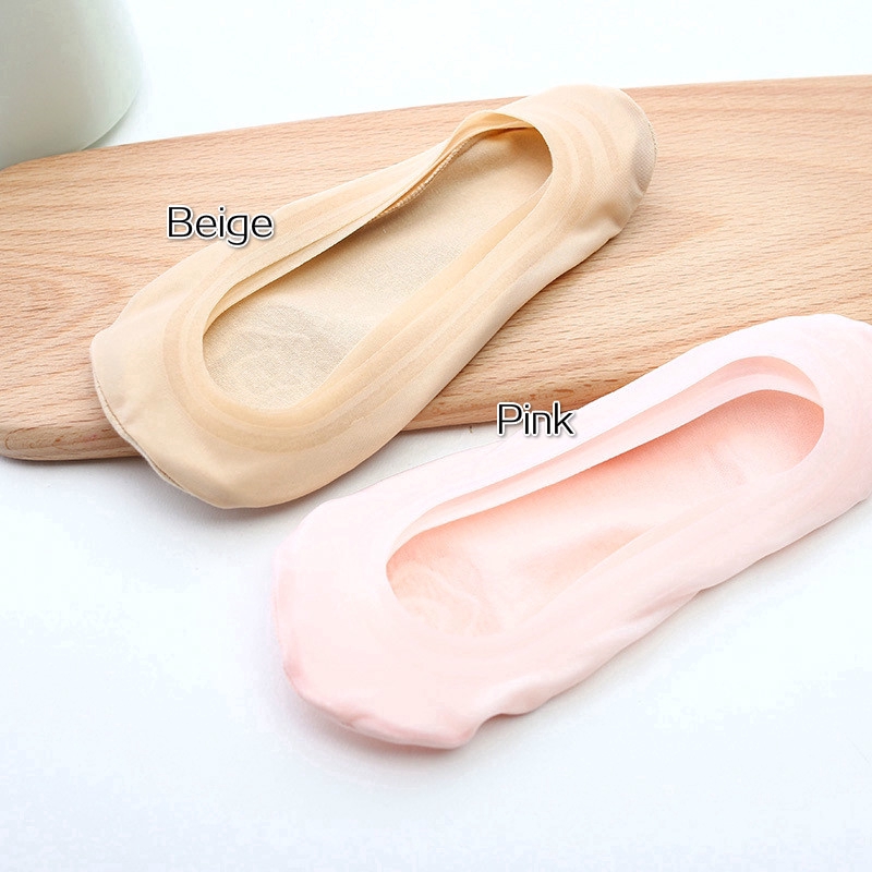 Set 3 đôi tất vô hình bảo vệ 360 độ chống trơn trượt cho nữ