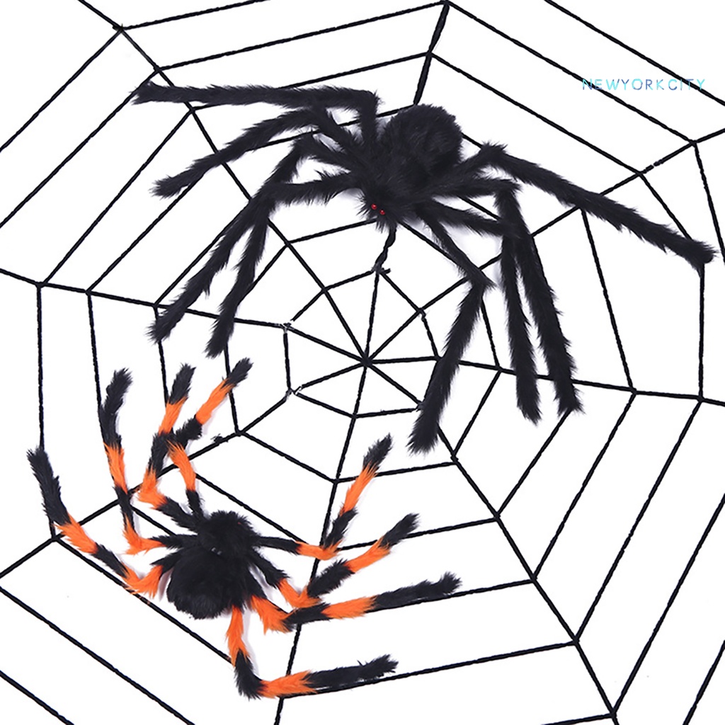 Nhện Nhồi Bông Trang Trí Halloween Sống Động