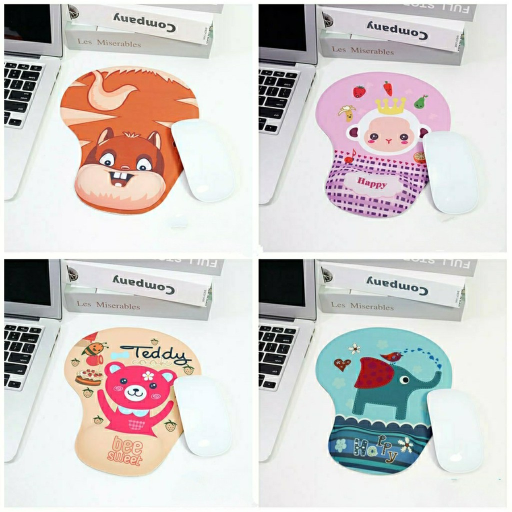 Miếng lót chuột có đệm tay silicon ngộ nghĩnh- Bàn di chuột có chống trượt dễ thương (Mouse pad)