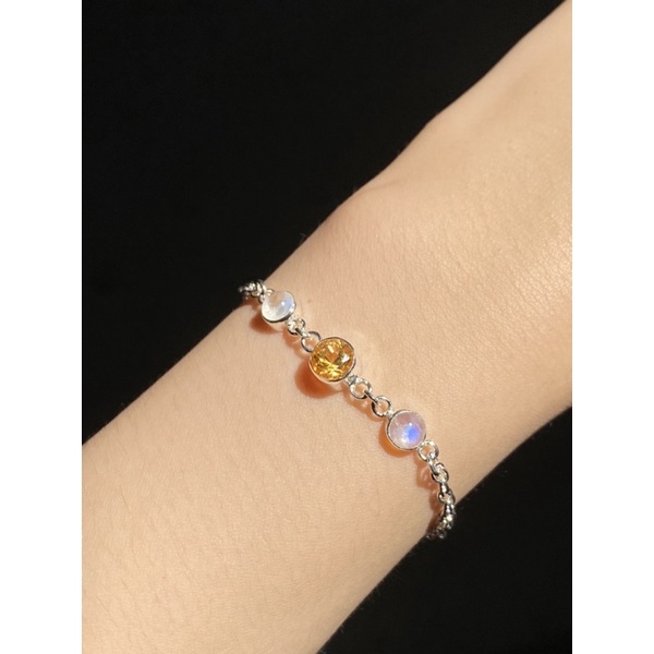 Lắc tay bạc mặt trăng ms