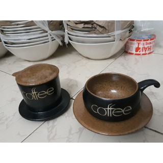 Bộ phin pha cà phê sứ cao cấp Coffee
