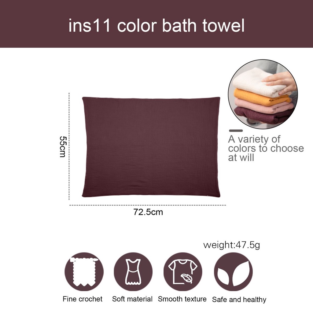 Khăn Tắm MAMIMAMIHOME Vải Cotton Nguyên Chất Thoáng Khí Cho Bé
