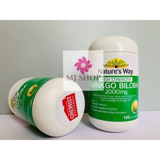 Viên uống bổ não Nature’s Way ginkgo của Úc loại 120 viên