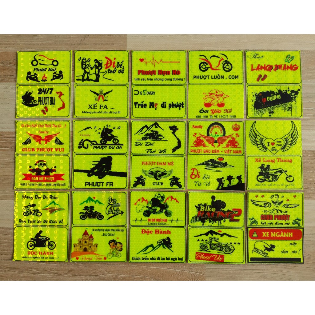 30 logo phượt phản quang