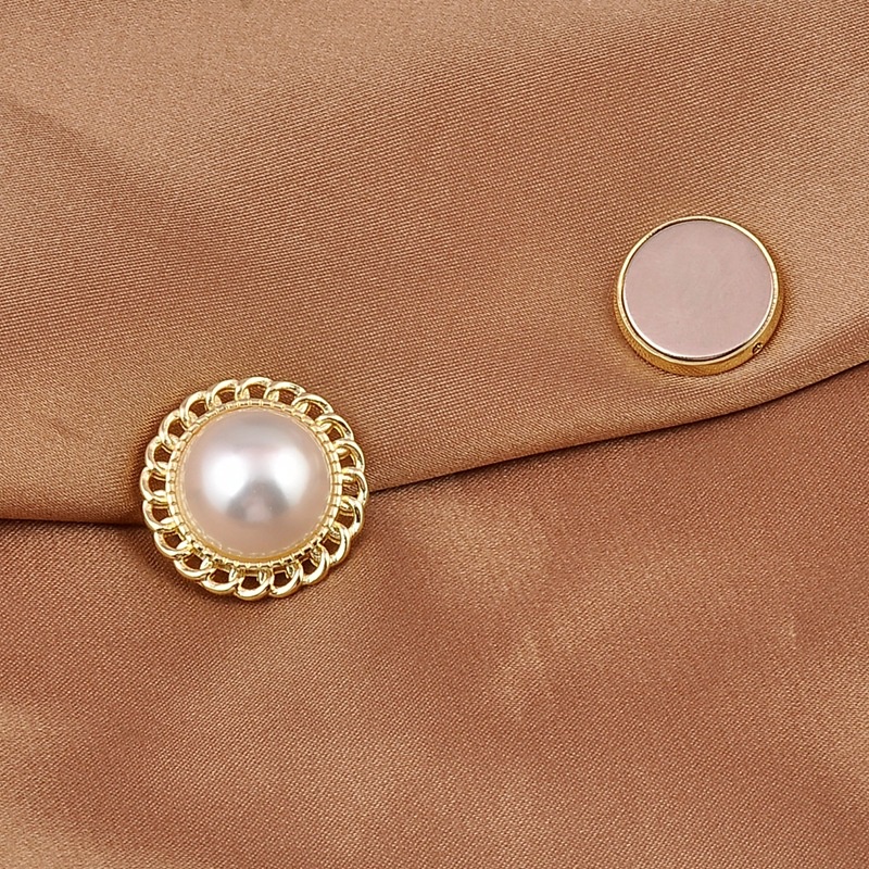 Khóa nam châm hai mặt QIHE JEWELRY dùng trang trí quần áo/ khăn choàng