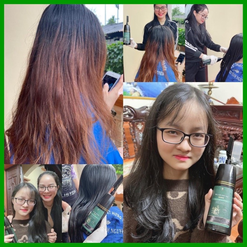 [CHÍNH HÃNG] Dầu gội phủ bạc Laco Back hair