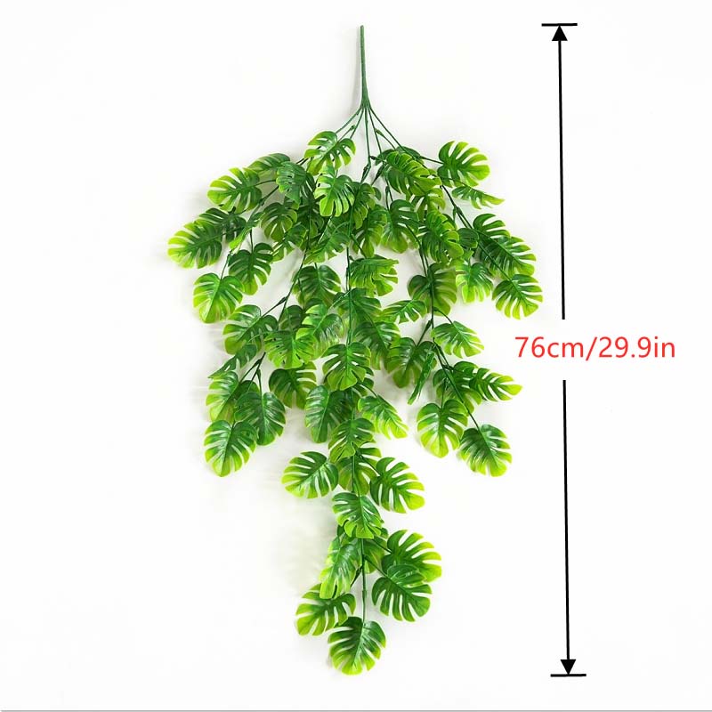 Dây lá thường xuân nhân tạo trang trí nội thất 76cm kèm 5 lá