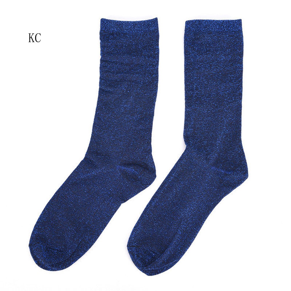 ❣Fashion Women Glitter Shiny Socks Autumn Winter Solid Color Casual Socks Gift | BigBuy360 - bigbuy360.vn